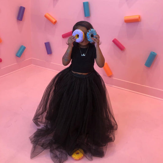 FLOORED IN TULLE SKIRT