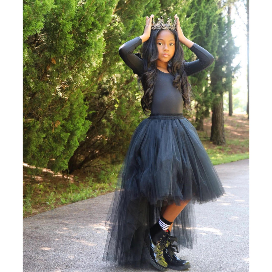 HI-LOW TULLE BLACK SKIRT